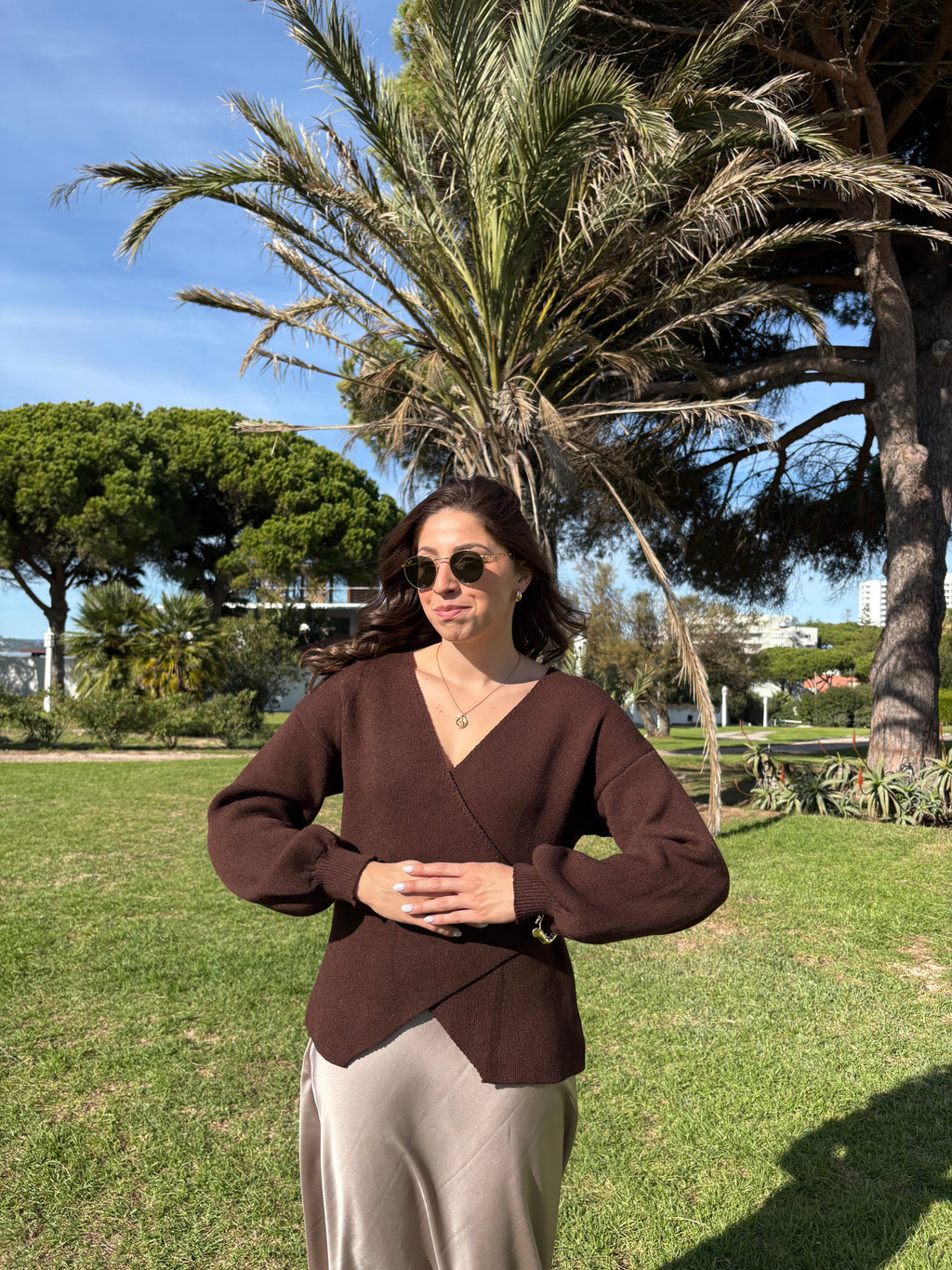 Embroidered Knit Cardigan