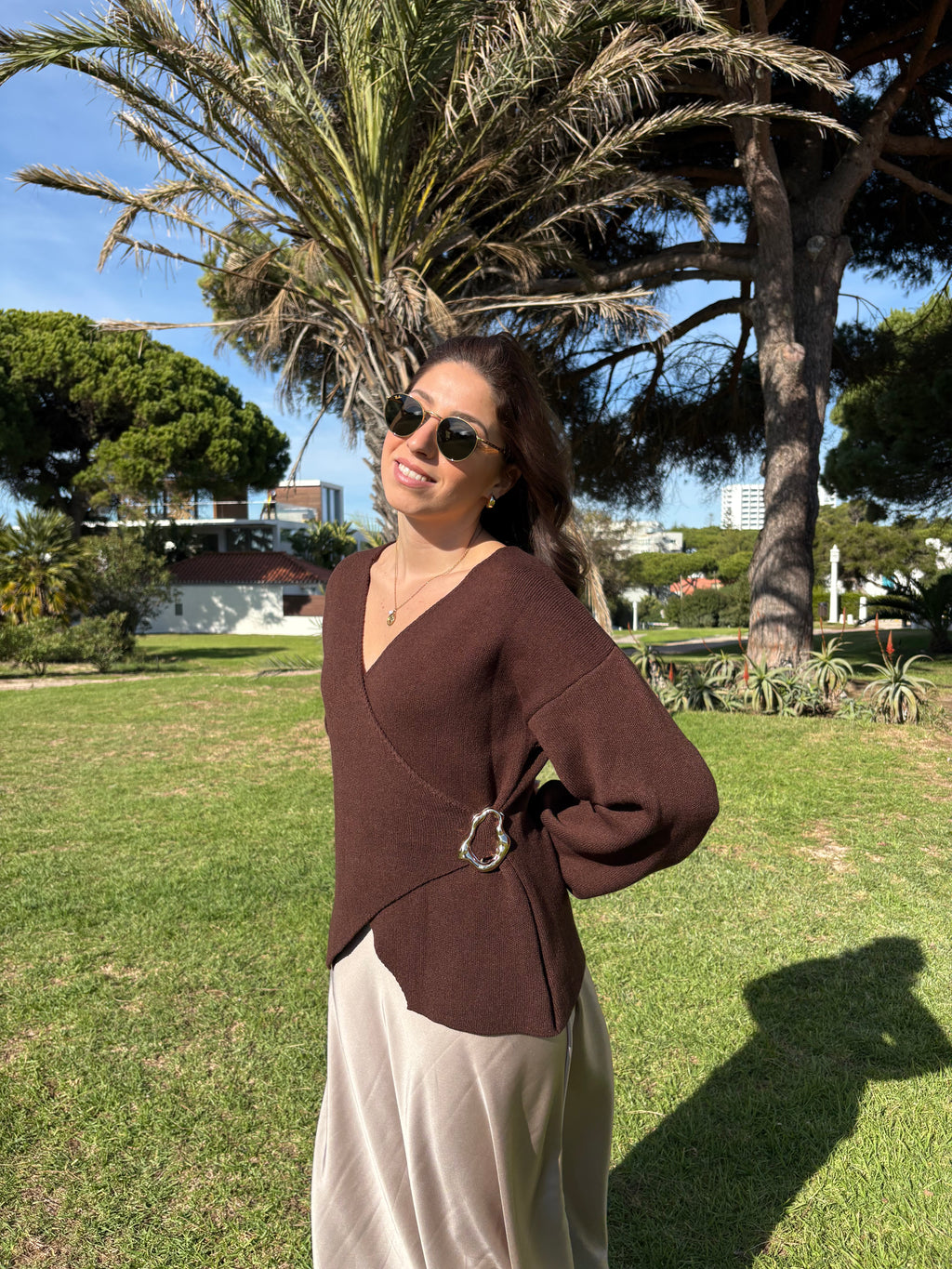 Embroidered Knit Cardigan