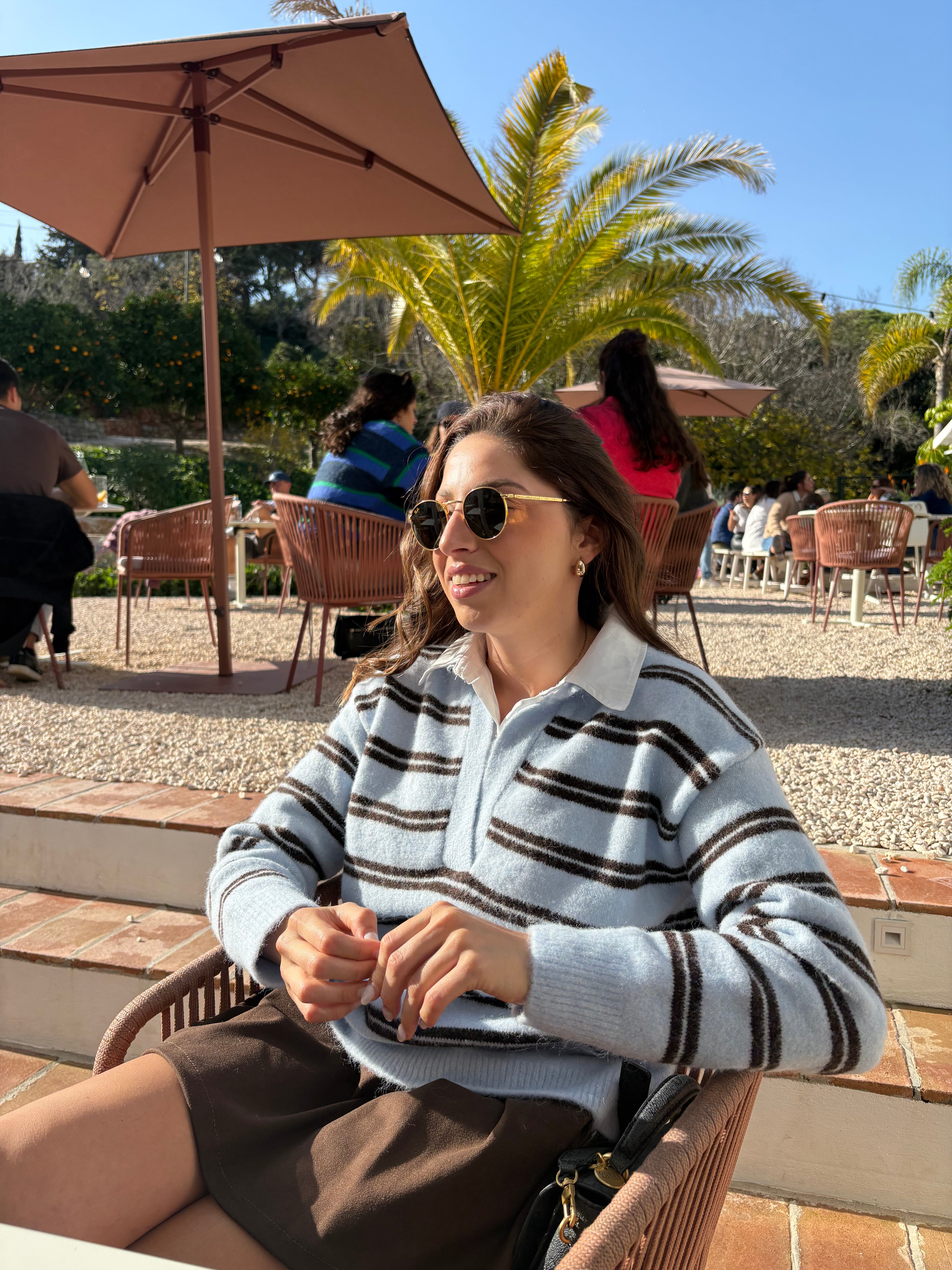 Camisola Polo Faux Layer