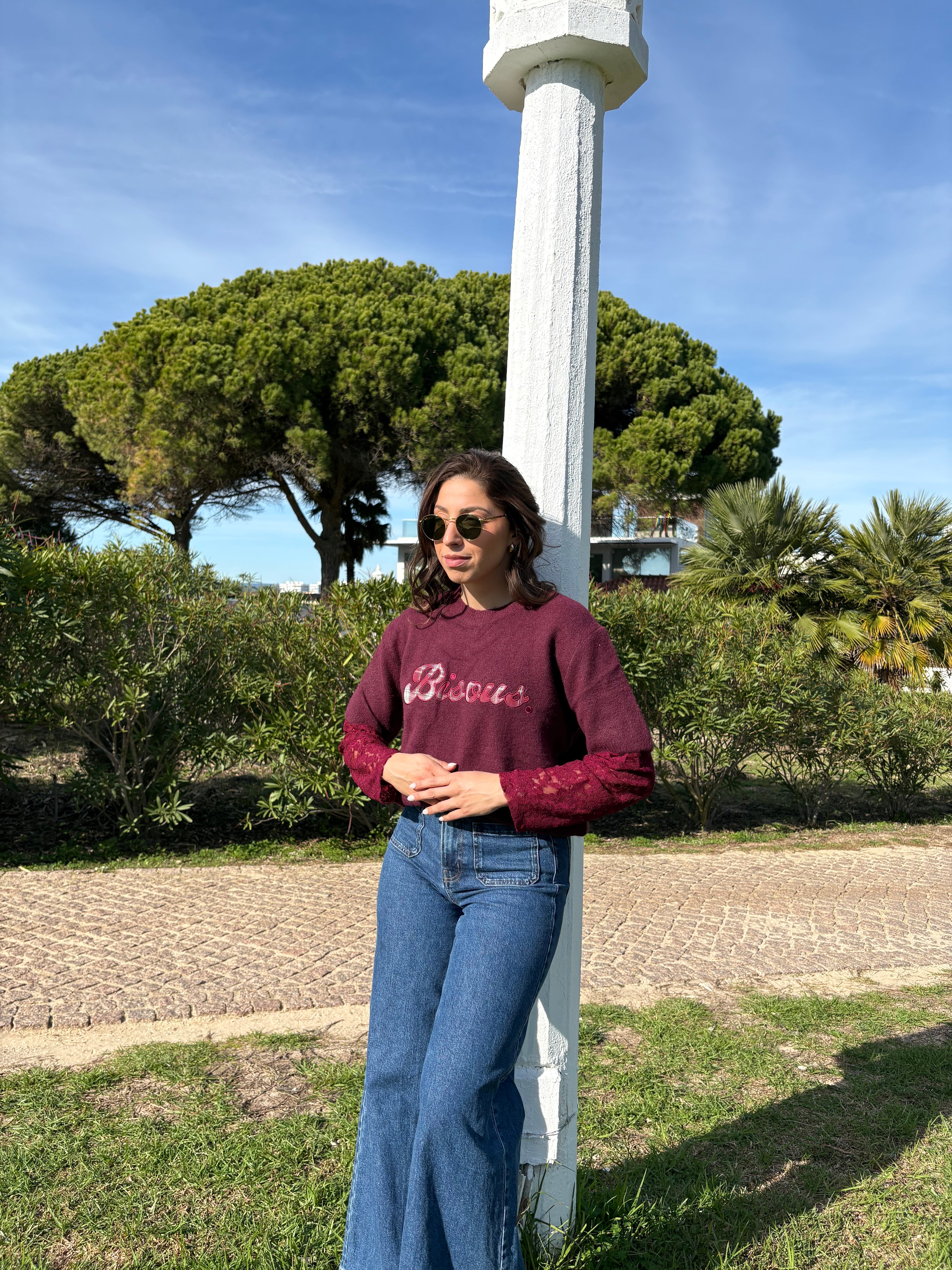 Statement Sleeve Knit Jumper