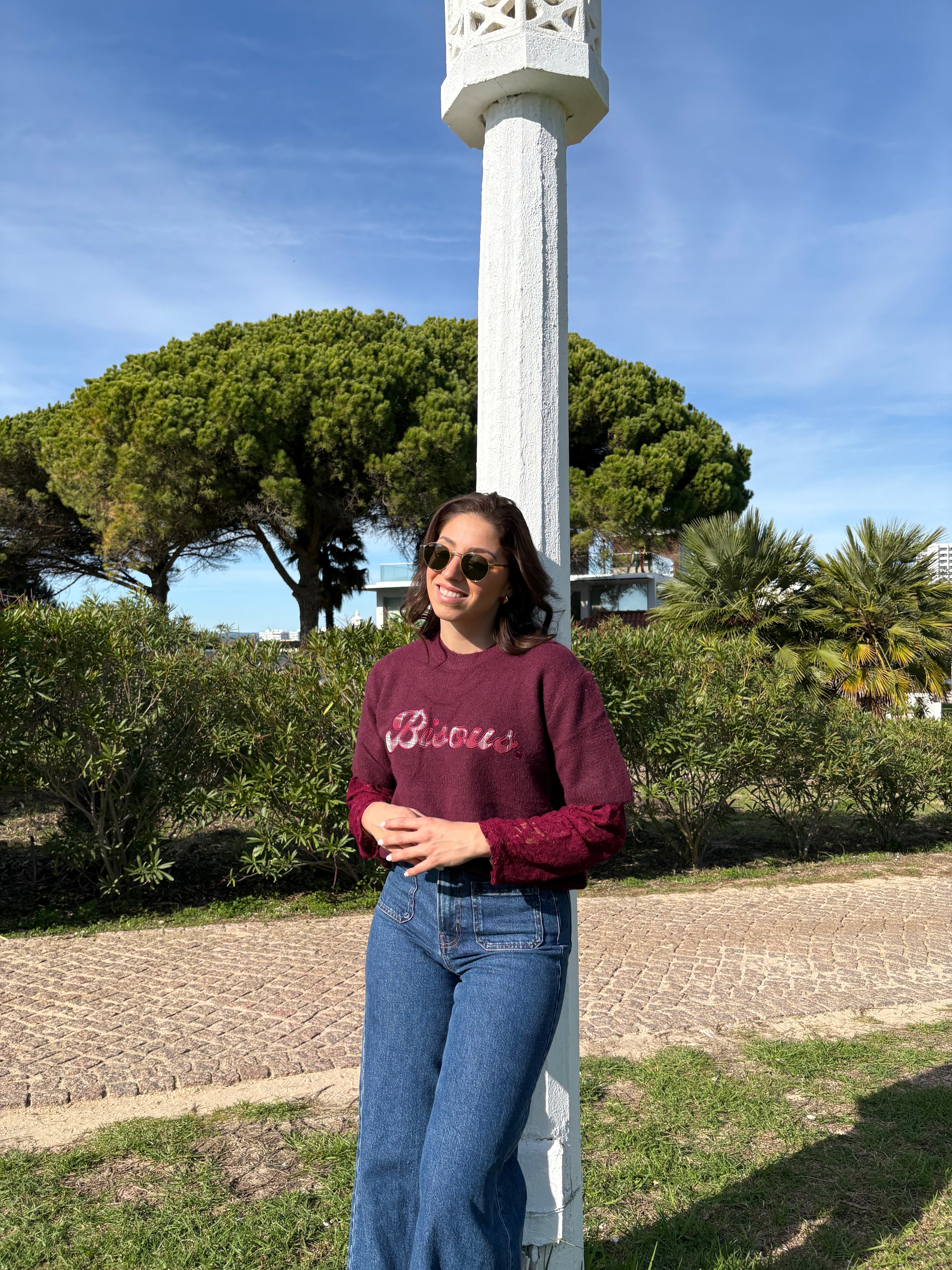 Statement Sleeve Knit Jumper