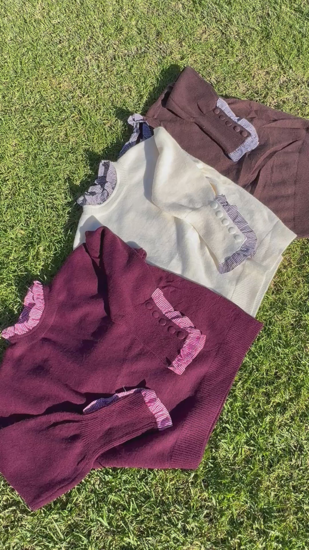 The "Duchess" Ruffle-Cuff Sweater