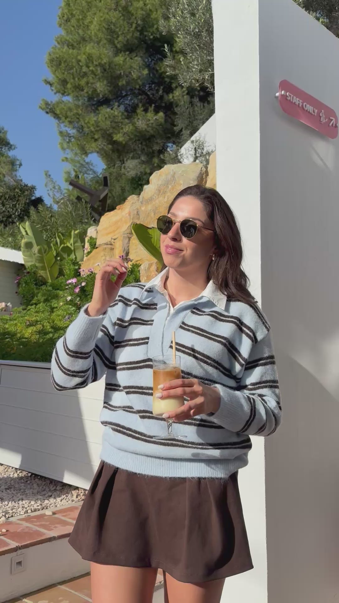 Camisola Polo Faux Layer